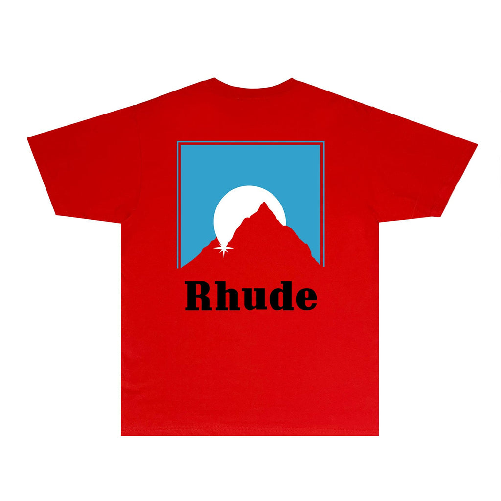 Rhude T-shirts Printed Trendy Pure Cotton