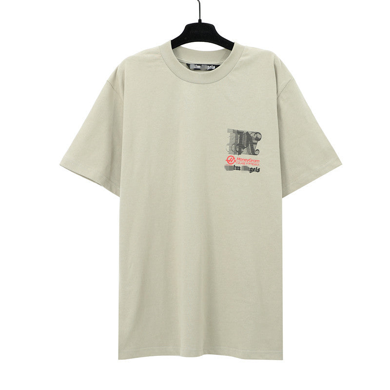 Palm Angels T-shirt singing joint alphabet short-sleeved T-shirt