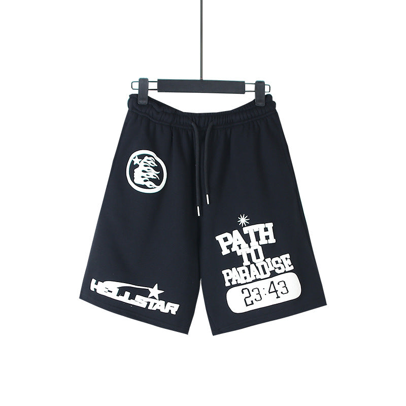 Hellstar Shorts2024 Summer Loose Sports Beach Pants Vintage Shorts