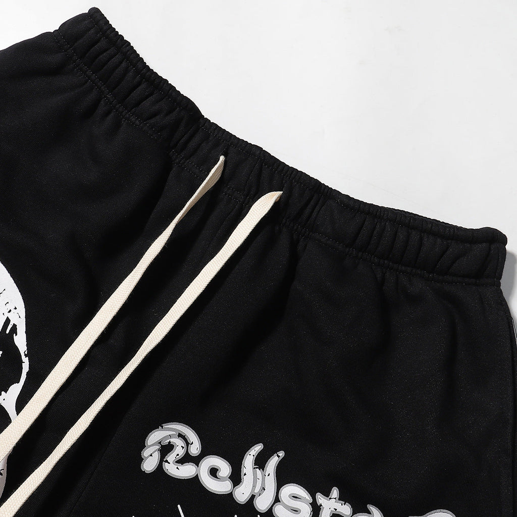 Hellstar Shorts2024 Summer Skull Loose Shorts