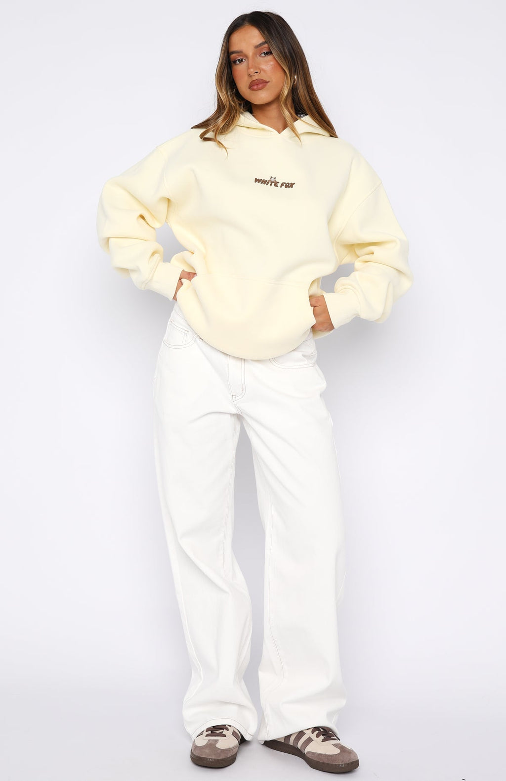Bubbles & Foxy Friends Oversized Hoodie Pudding